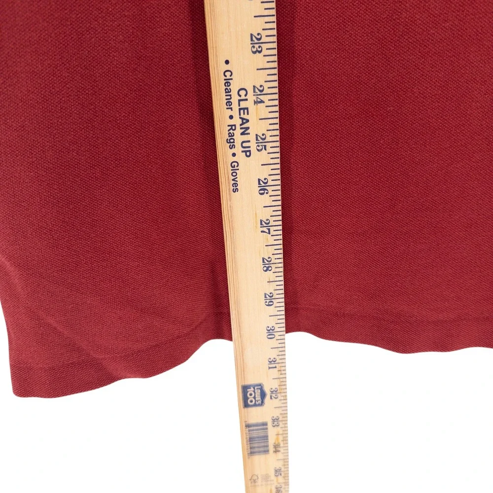Polo Ralph Lauren Men's Medium Red Short Sleeve Polo Shirt Blue Pony 100% Cotton